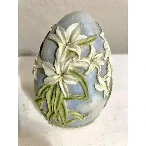 Eggstravagant by Tom Herold Easter Floral Resin Decorative Egg - Picture 4 of 6